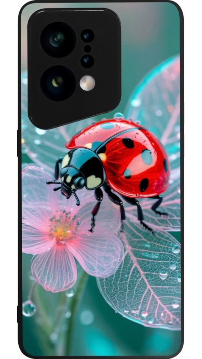 OPPO Find X5 Case Hülle - Silikon schwarz Ladybird in bloom Spring 2026
