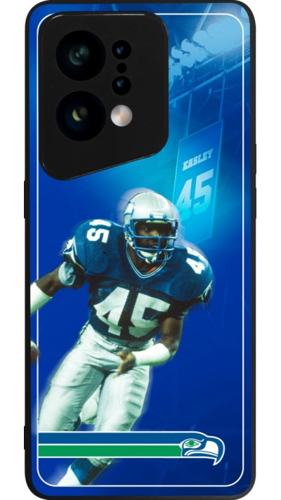 OPPO Find X5 Case Hülle - Silikon schwarz Super Bowl 26 Seattle 1