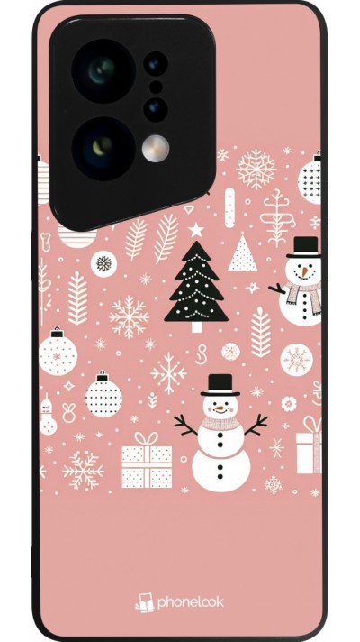 OPPO Find X5 Case Hülle - Silikon schwarz Weihnachten 2024 Rose Schneemann Weihnachten OPPO Find X5 Case Hülle - Silikon schwarz Weihnachten 2024 Rose Schneemann Weihnachten