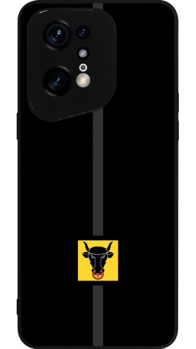 Coque OPPO Find X5 Pro - Silicone rigide noir Canton UR noir