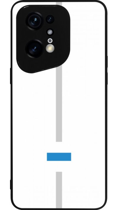 Coque OPPO Find X5 Pro - Silicone rigide noir Canton ZG blanc