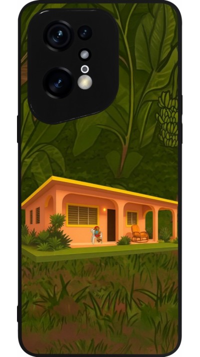 Coque OPPO Find X5 Pro - Silicone rigide noir Benitos house DTMF