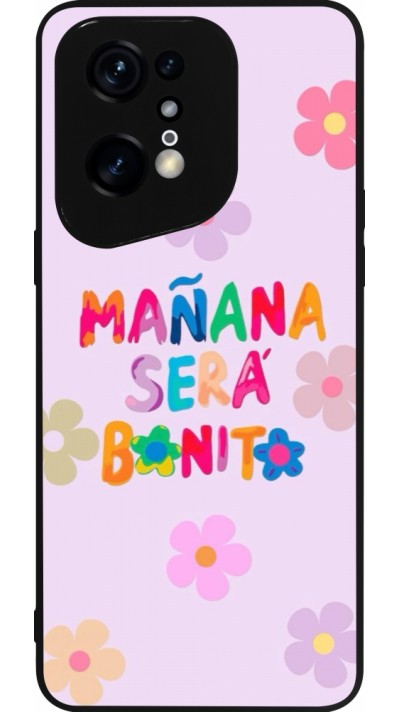 Coque OPPO Find X5 Pro - Silicone rigide noir Karol G Manana sera bonito