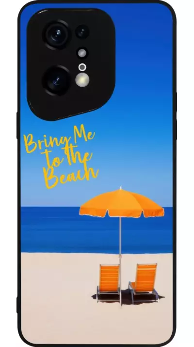 Coque OPPO Find X5 Pro - Silicone rigide noir Summer 2025 Bring me to the beach