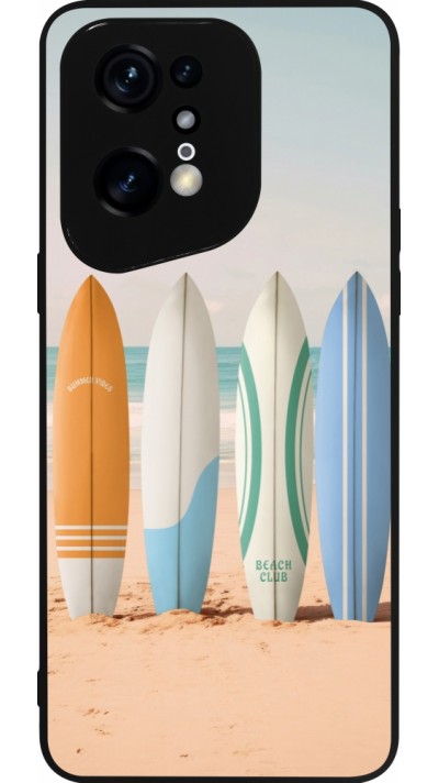 Coque OPPO Find X5 Pro - Silicone rigide noir Summer surfboard 2025