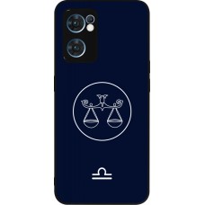 OPPO Reno7 5G Case Hülle - Silikon schwarz Astrologie Waage