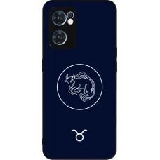 OPPO Reno7 5G Case Hülle - Silikon schwarz Astrologie Stier