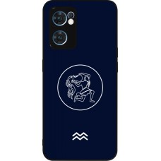 OPPO Reno7 5G Case Hülle - Silikon schwarz Astrologie Wassermann