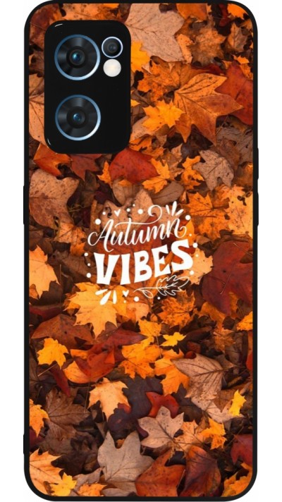 Coque OPPO Reno7 5G - Silicone rigide noir Autumn 25 Autumn vibes