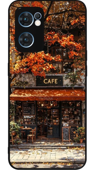 Coque OPPO Reno7 5G - Silicone rigide noir Autumn 25 Coffee shop