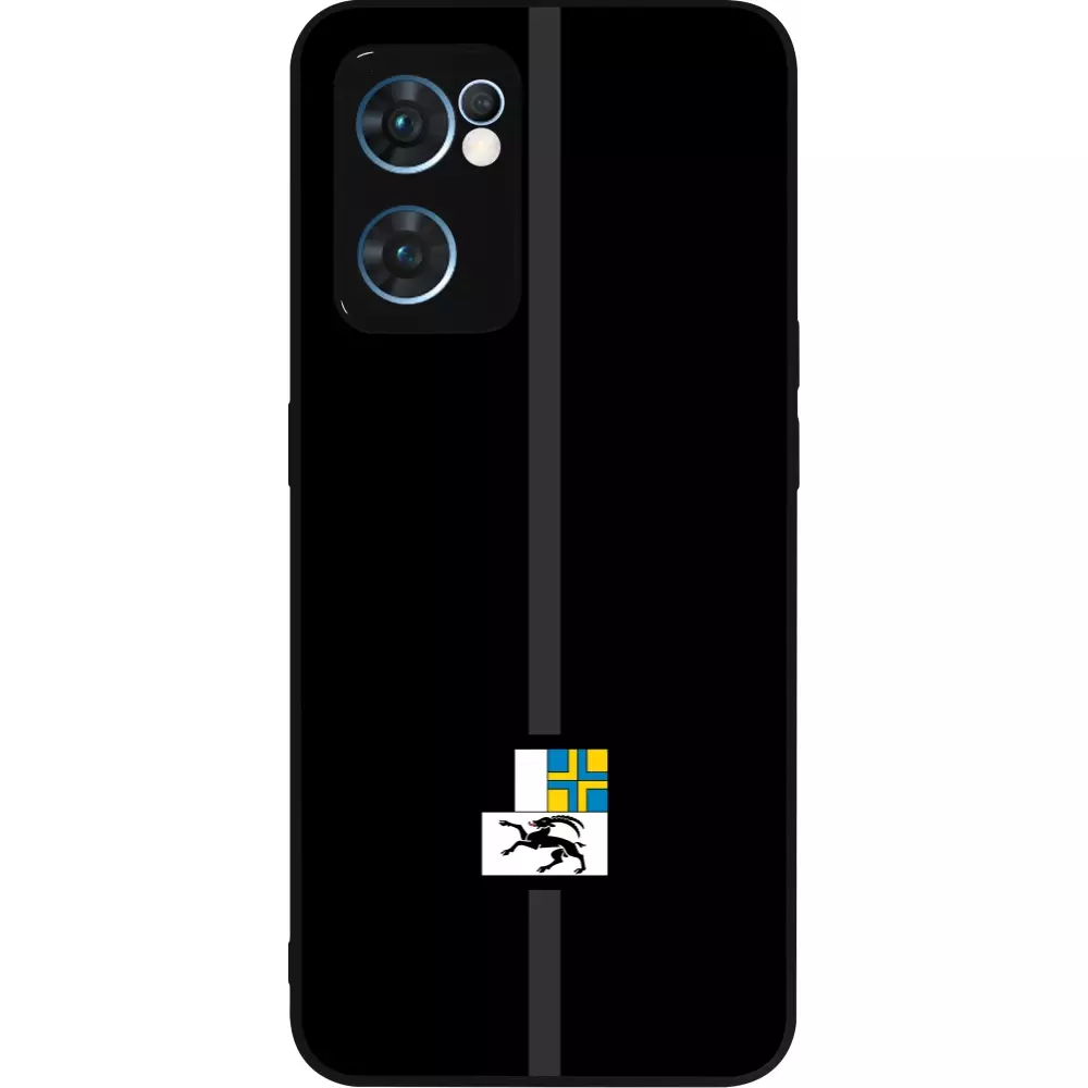 Coque OPPO Reno7 5G - Silicone rigide noir Canton GR noir