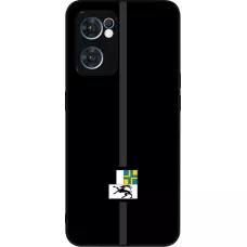 Coque OPPO Reno7 5G - Silicone rigide noir Canton GR noir