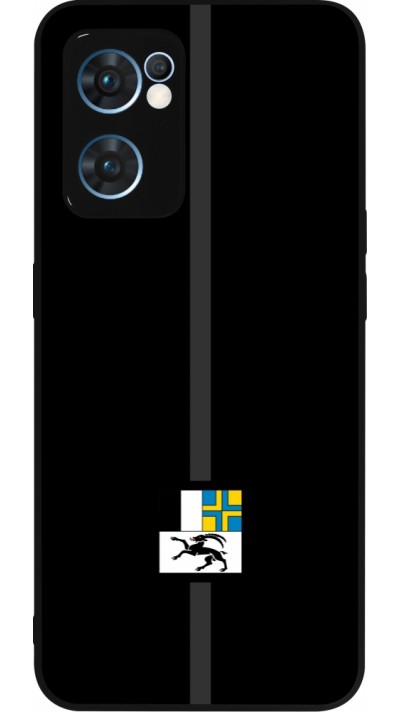 Coque OPPO Reno7 5G - Silicone rigide noir Canton GR noir