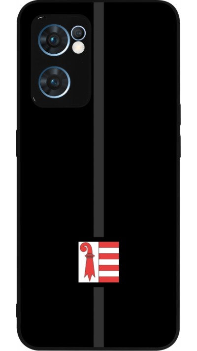 Coque OPPO Reno7 5G - Silicone rigide noir Canton JU noir
