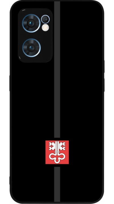 Coque OPPO Reno7 5G - Silicone rigide noir Canton NW noir