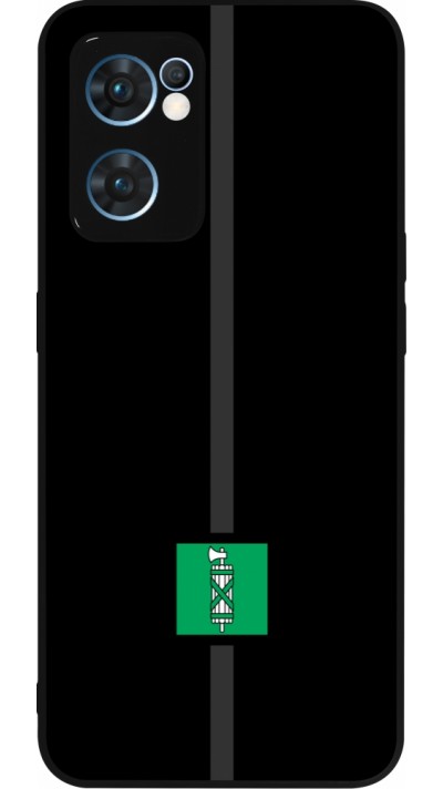 Coque OPPO Reno7 5G - Silicone rigide noir Canton SG noir