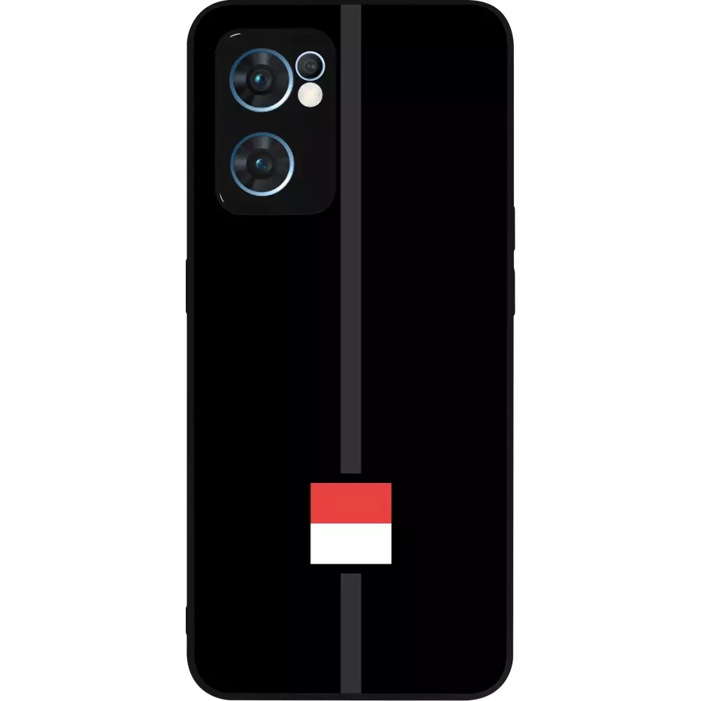 Coque OPPO Reno7 5G - Silicone rigide noir Canton SO noir