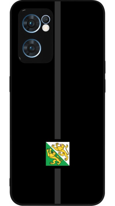 Coque OPPO Reno7 5G - Silicone rigide noir Canton TG noir