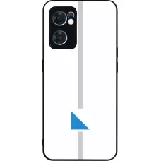 Coque OPPO Reno7 5G - Silicone rigide noir Canton ZH blanc