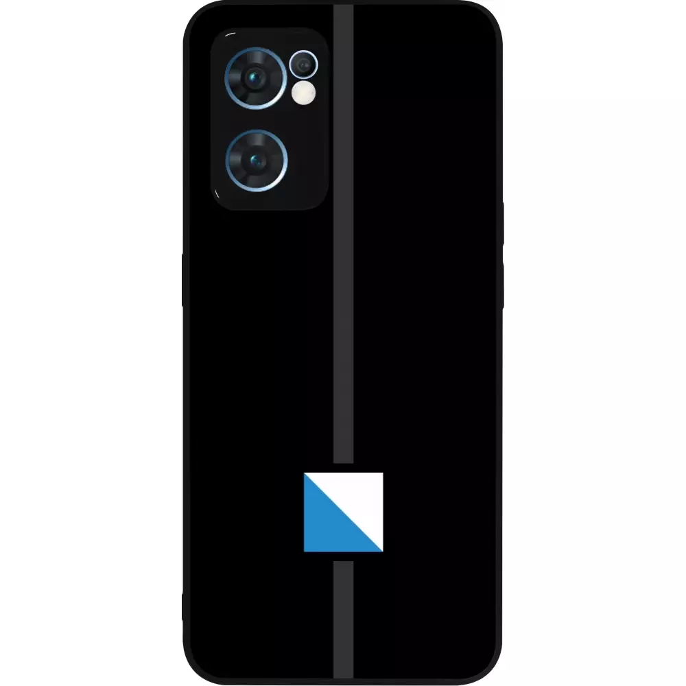 Coque OPPO Reno7 5G - Silicone rigide noir Canton ZH noir