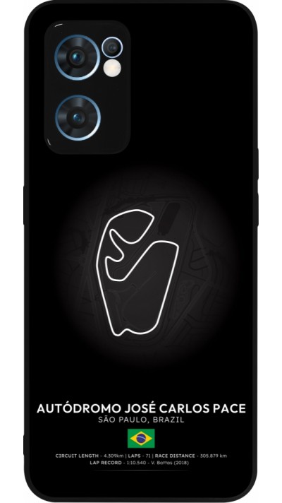 Coque OPPO Reno7 5G - Silicone rigide noir F1 Track 2025 Brazil