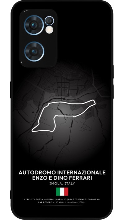 Coque OPPO Reno7 5G - Silicone rigide noir F1 Track 2025 Emilia-Rogmana