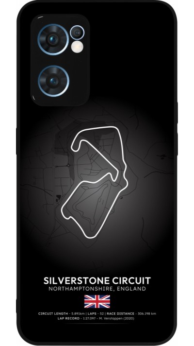 Coque OPPO Reno7 5G - Silicone rigide noir F1 Track 2025 Great Britan