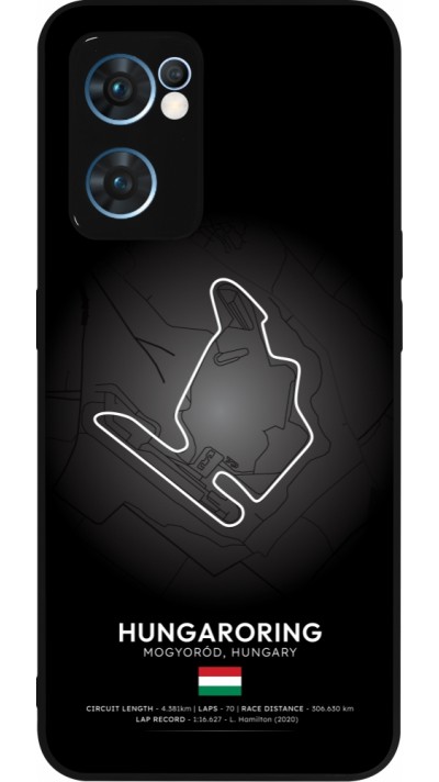 Coque OPPO Reno7 5G - Silicone rigide noir F1 Track 2025 Hungary