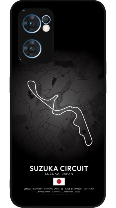 Coque OPPO Reno7 5G - Silicone rigide noir F1 Track 2025 Japan
