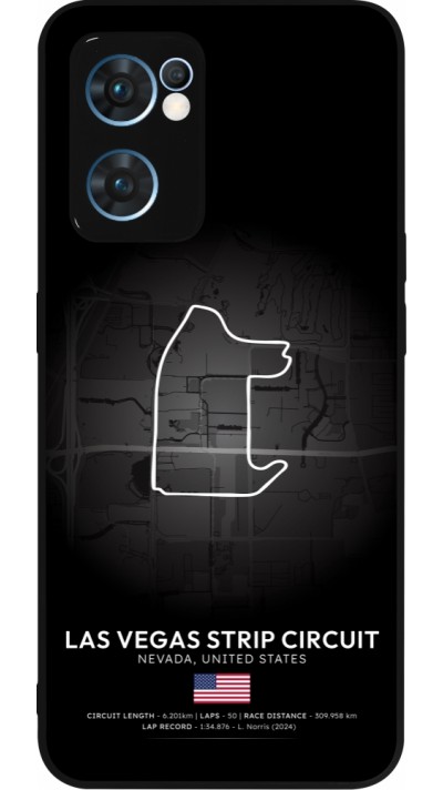 Coque OPPO Reno7 5G - Silicone rigide noir F1 Track 2025 Las Vegas