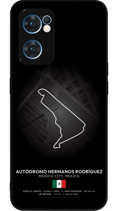 Coque OPPO Reno7 5G - Silicone rigide noir F1 Track 2025 Mexico