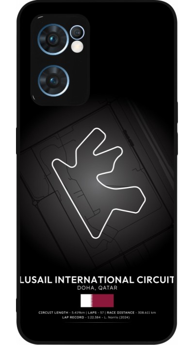 Coque OPPO Reno7 5G - Silicone rigide noir F1 Track 2025 Qatar