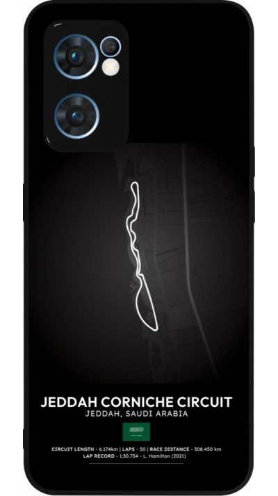 Coque OPPO Reno7 5G - Silicone rigide noir F1 Track 2025 Saudi Arabia