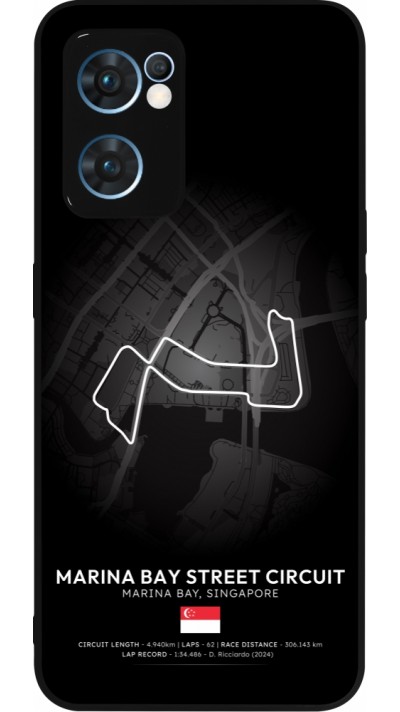 Coque OPPO Reno7 5G - Silicone rigide noir F1 Track 2025 Singapore
