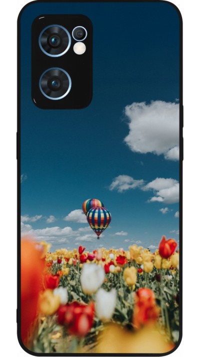 OPPO Reno7 5G Case Hülle - Silikon schwarz Hot air balloon Spring 2026