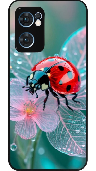 OPPO Reno7 5G Case Hülle - Silikon schwarz Ladybird in bloom Spring 2026