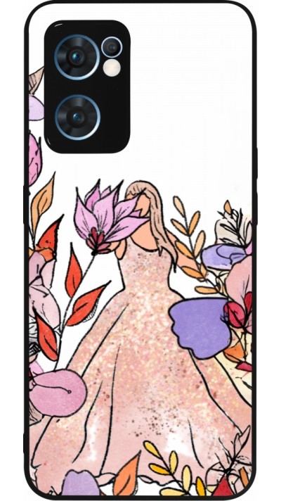 Coque OPPO Reno7 5G - Silicone rigide noir Taylor Swift Sketch - White