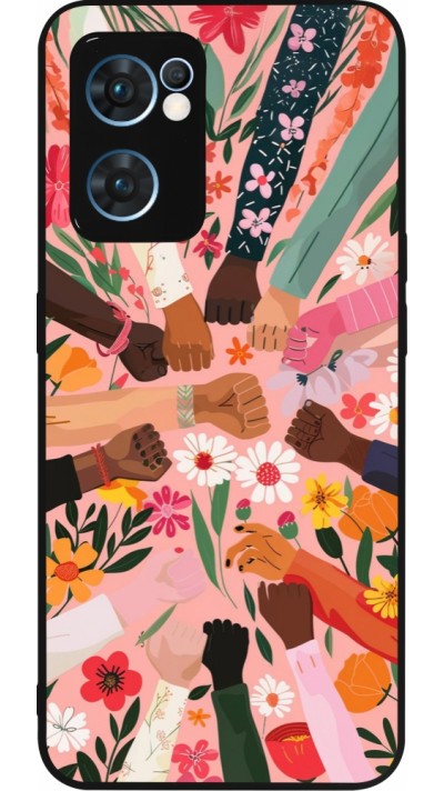 OPPO Reno7 5G Case Hülle - Silikon schwarz Womens day 2026 8