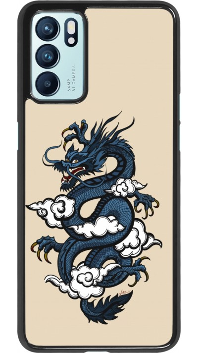 Coque OPPO Reno6 5G - Blue Dragon Tattoo