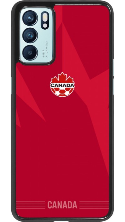 Coque OPPO Reno6 5G - Maillot de football Canada 2026 personnalisable