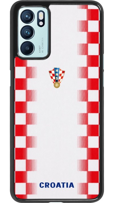 Coque OPPO Reno6 5G - Maillot de football Croatie 2026 personnalisable