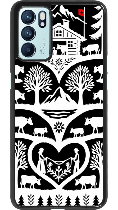 Coque OPPO Reno6 5G - Poya Suisse 2 noir
