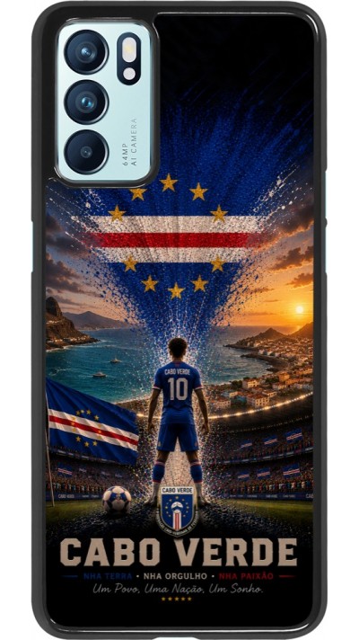 Coque OPPO Reno6 5G - Football Cap-Vert splash 2026
