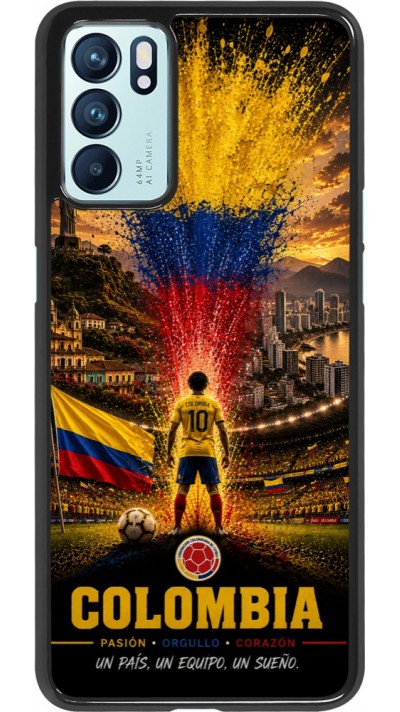 Coque OPPO Reno6 5G - Football Colombie splash 2026