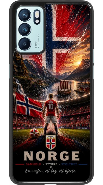 Coque OPPO Reno6 5G - Football Norvège splash 2026