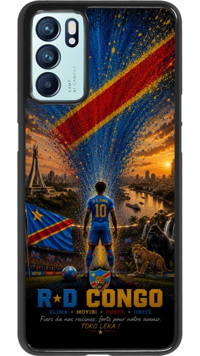 Coque OPPO Reno6 5G - Football République démocratique du Congo splash 2026