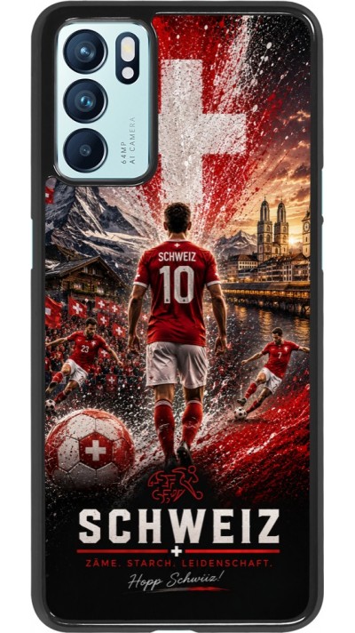 Coque OPPO Reno6 5G - Football Schweiz splash 2026
