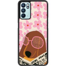 OPPO Reno6 5G Case Hülle - Dog with newspaper Spring 2026