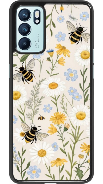 Coque OPPO Reno6 5G - Pattern bees Spring 2026