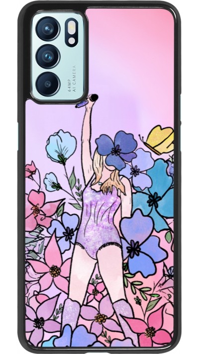 Coque OPPO Reno6 5G - Taylor Swift Sketch - Pink